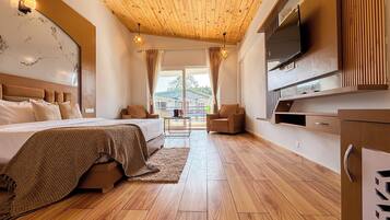 Habitación Premium doble | Decoración individual, escritorio, espacio para trabajar con un portátil