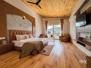 Premium Double Room | Individually decorated, desk, laptop workspace, soundproofing -  Wonderwood Corbett Resort (1min walk to River with Deep Jungle Trail) (Ramnagar)