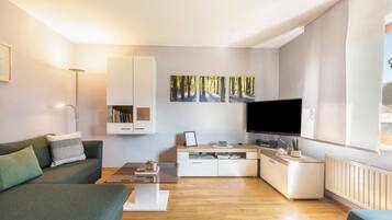 Fernseher, DVD-Player, Stereoanlage