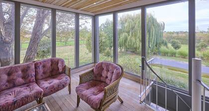 Fine spacious holiday home with a terrace