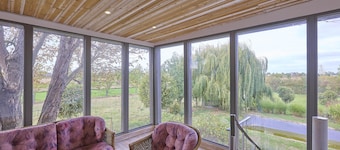 Fine spacious holiday home with a terrace