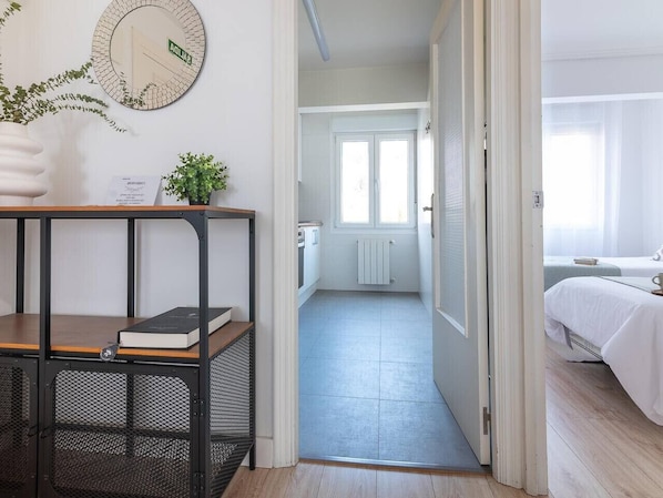 2 bedrooms, travel crib, WiFi, bed sheets