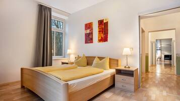 1 Schlafzimmer, kostenloses WLAN, Bettwäsche, Rollstuhlgeeignet