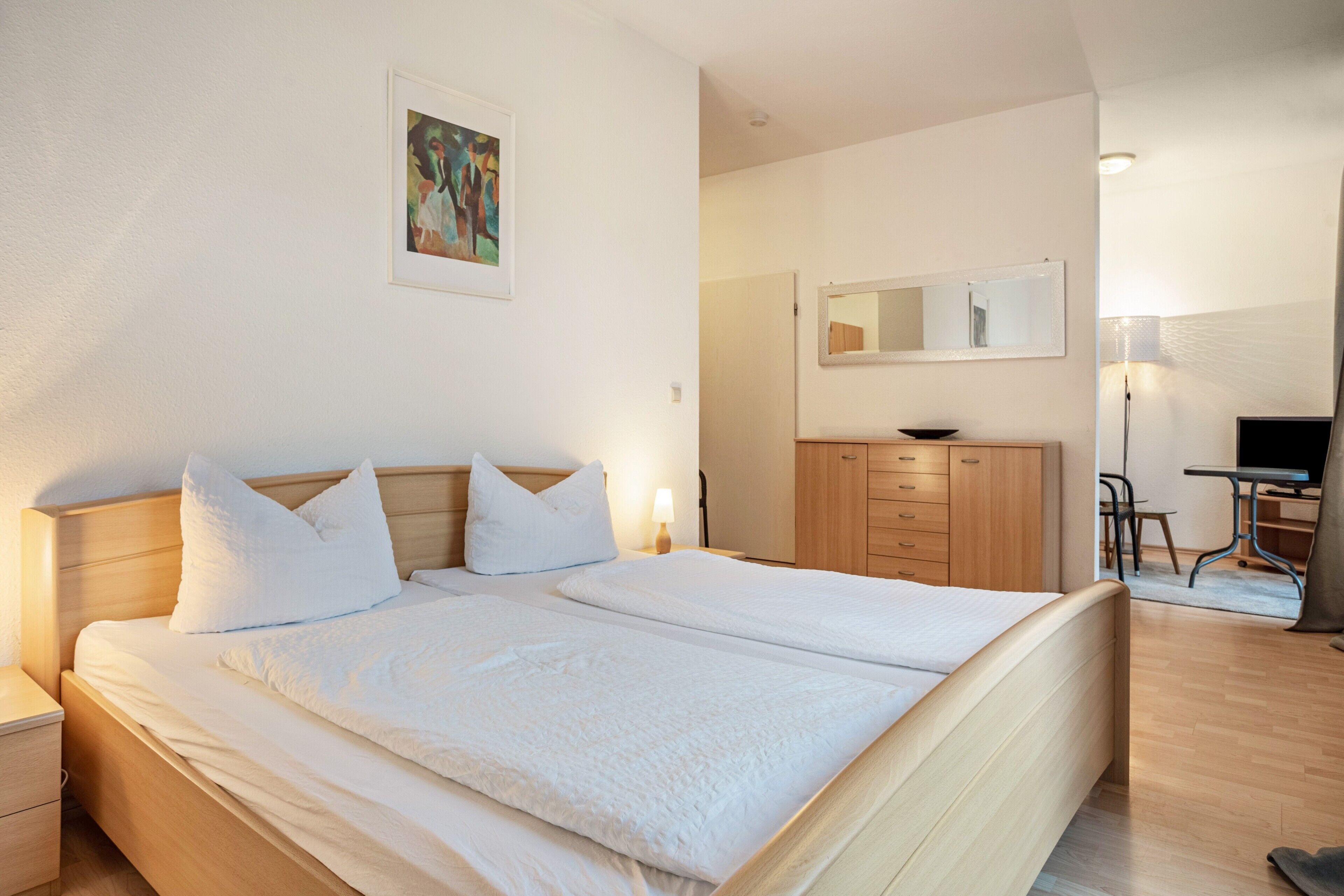 1 Schlafzimmer, kostenloses WLAN, Bettwäsche, Rollstuhlgeeignet