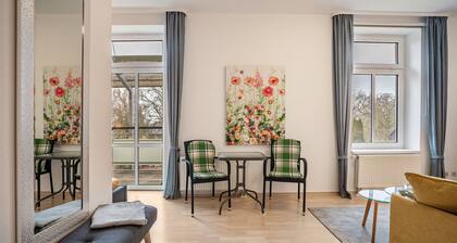 Ferienwohnung 'Landgräfin 12' mit Gemeinschaftsgarten und Wi-Fi