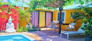 Studio, Pool View | Desk, laptop workspace, iron/ironing board, free WiFi - Chambre d'hôtes St Exupéry  (Cap Malheureux)