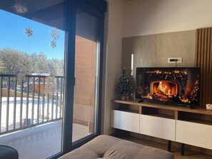 TV, books - New, complete equipped apartment with Spa, indoor pool and parking place!! (Cajetina)