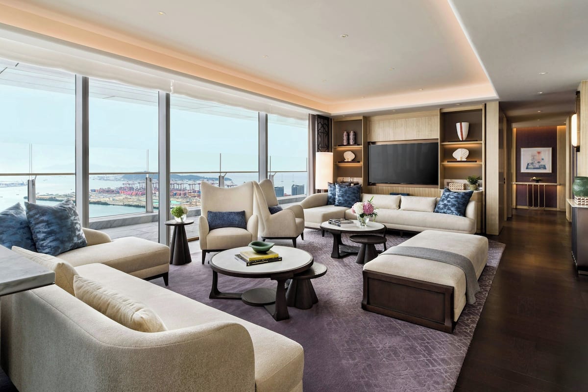 總統套房, 1 張特大雙人床, 海灣景 (Balcony) | 高級寢具、羽絨被、迷你吧、房內夾萬