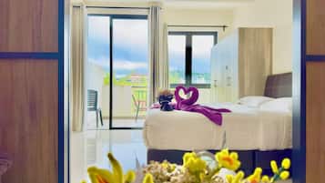 豪華開放式客房 | 熨斗/熨衣板、免費無線上網、床單