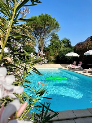 Pool - Chalet with swimming pool. Magnificent view! (Juillac)