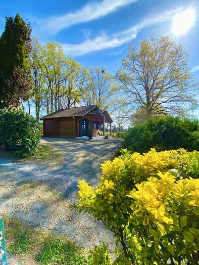 Chalet with swimming pool. Magnificent view!