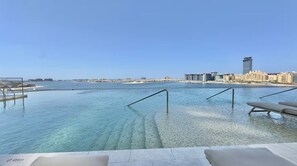 Pool - Stylish 2BR Waterfront Bliss: Grand Bleu 02 (Dubai)