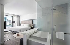 Habitación Premier, vistas a la ciudad | Caja fuerte y wifi gratis