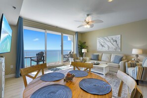 TV - Sea and Ski: 1BR+ Bunk/2BA, Direct Gulf Views! Shores of Panama (Panama City Beach)