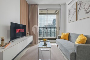 Apartment, 1 Bedroom, City View | Living area | Flat-screen TV - Sereno by Kozystay - Sudirman (Jakarta)