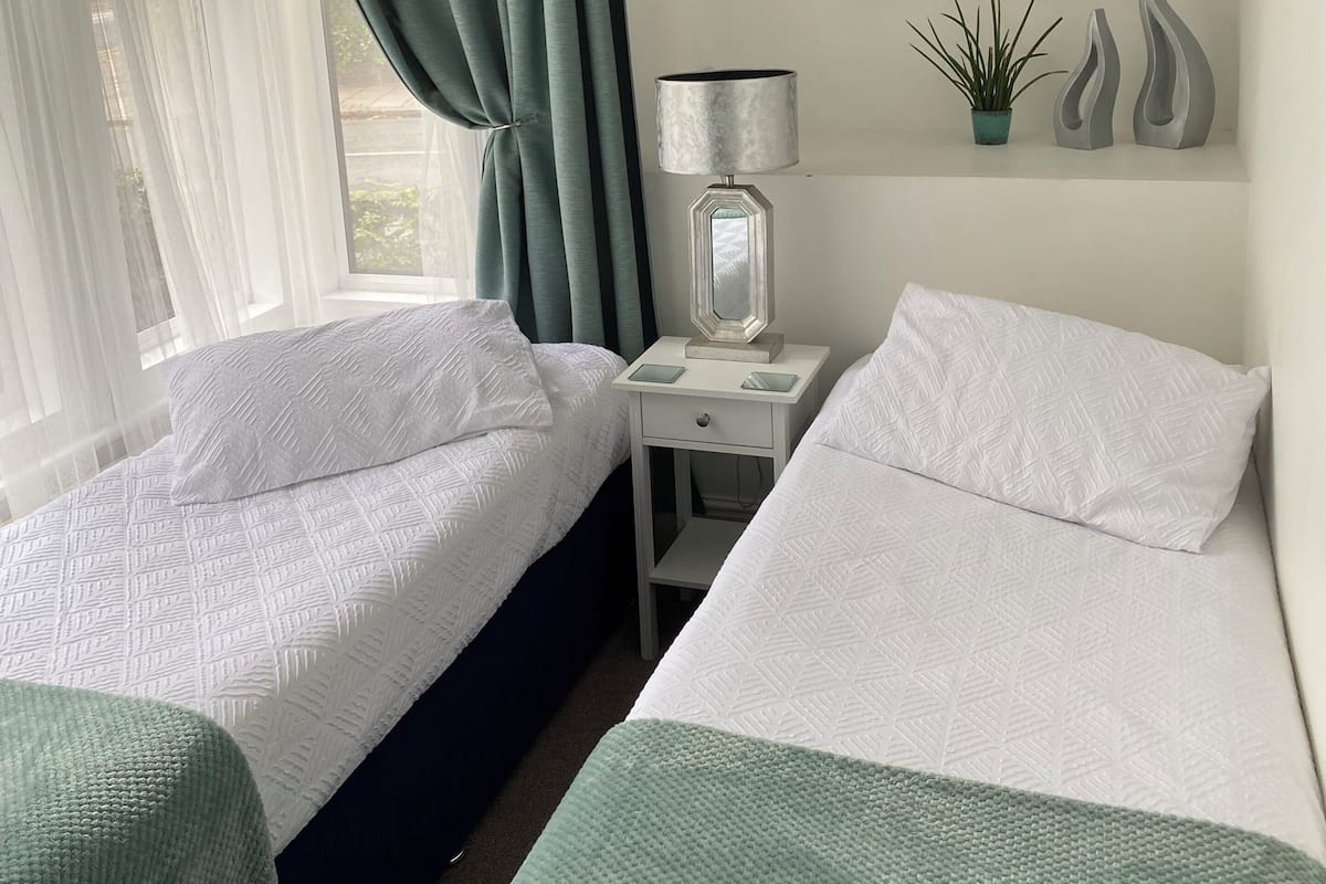 クラシック ツインルーム | デスク、ノートパソコン用作業スペース、WiFi (無料)