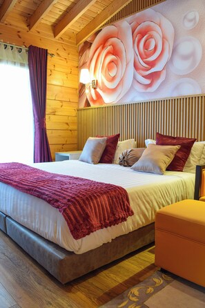 Deluxe huisje | Een minibar, een strijkplank/strijkijzer, gratis wifi