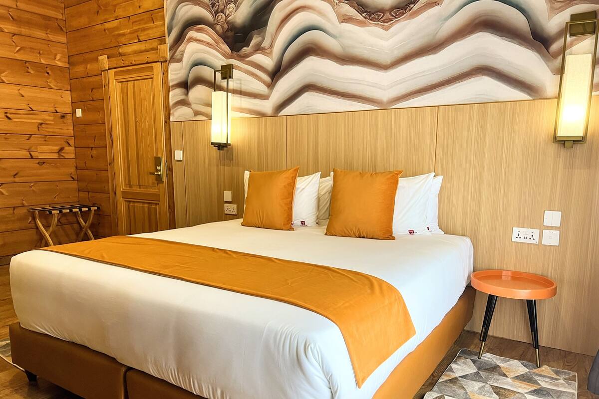 Cabana luxo | Frigobar, ferros/tábuas de passar roupa, Wi-Fi de cortesia