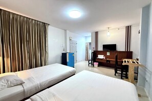 ห้องซูพีเรียทวิน | โต๊ะทำงาน, เตารีด/โต๊ะรีดผ้า, Wi-Fi ฟรี, ผ้าปูที่นอน