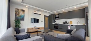 Apartemen, akses difabel | 2 kamar tidur dan meja kerja