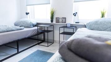 2 quartos, Wi-Fi de cortesia, roupa de cama