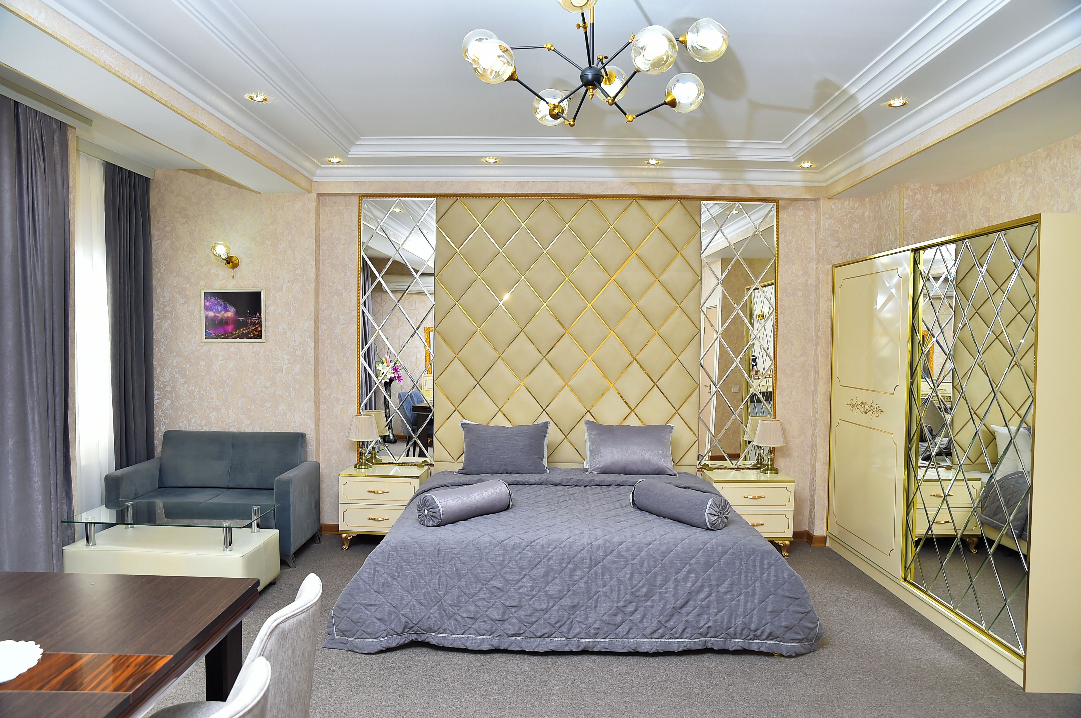 Free minibar, desk, blackout curtains, iron/ironing board