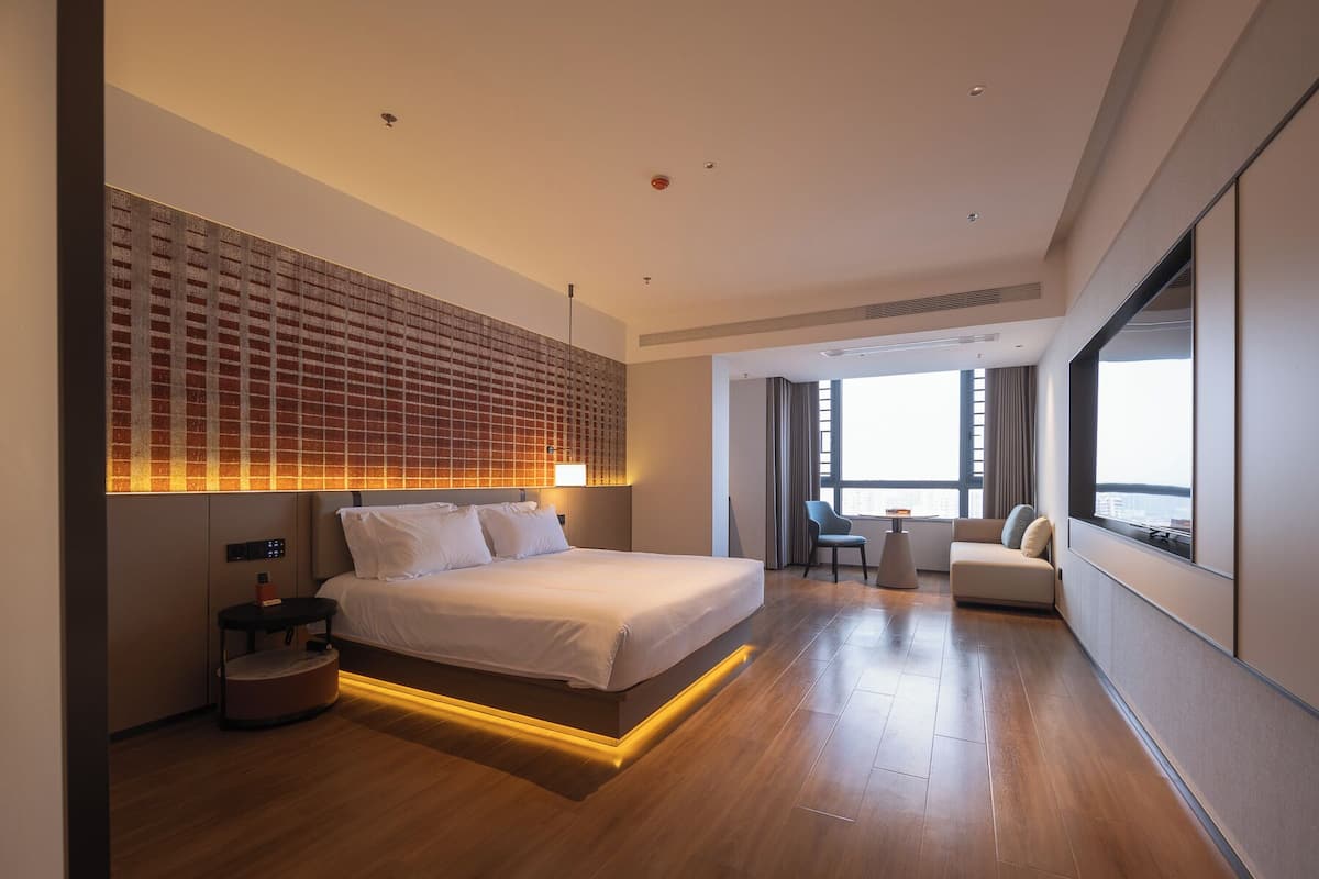 Habitación individual estándar, vistas a la ciudad | Sábanas de algodón egipcio y ropa de cama de alta calidad