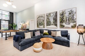 Sitteområde i lobbyen