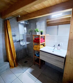 Hair dryer, towels, toilet paper - Les gîtes de Wissembourg- Color Lodge (Wissembourg)