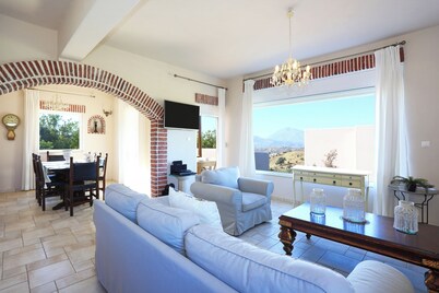 Traditional villa in a serene environment with amazing sea view in Listaros