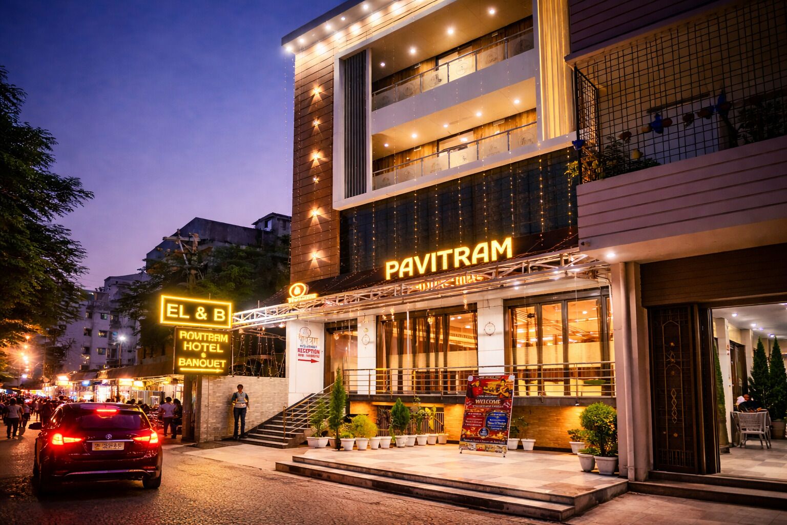 Konaklama yerinin ön cephesi