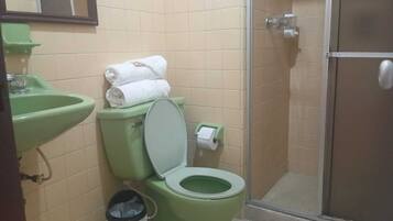 Classic Double Room, City View | Bathroom | Shower, towels, soap