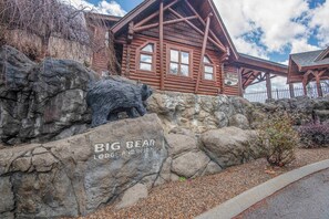 Moonlight Lodge is located at Big Bear Lodge and Resort in Pigeon Forge, with access to shared pools and other resort amenities.