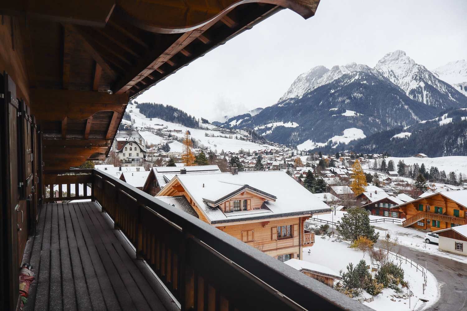 stunning views from spacious balcony