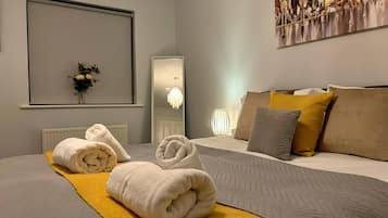 4 bedrooms, iron/ironing board, travel crib, WiFi
