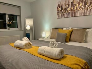 4 bedrooms, iron/ironing board, travel crib, WiFi