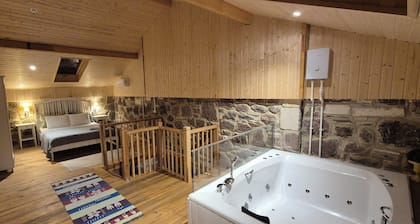 Charming 2-bedroom stone house with heating svimming pool pleasant İzmir