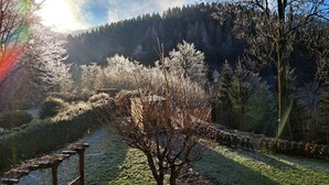 Dobbeltrom, balkong, fjellutsikt | Hageutsikt