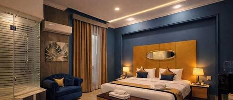 غرفة سوبيريور مزدوجة - منظر للمدينة | مكتب ومساحة عمل للكمبيوتر المحمول وواي فاي مجانًا