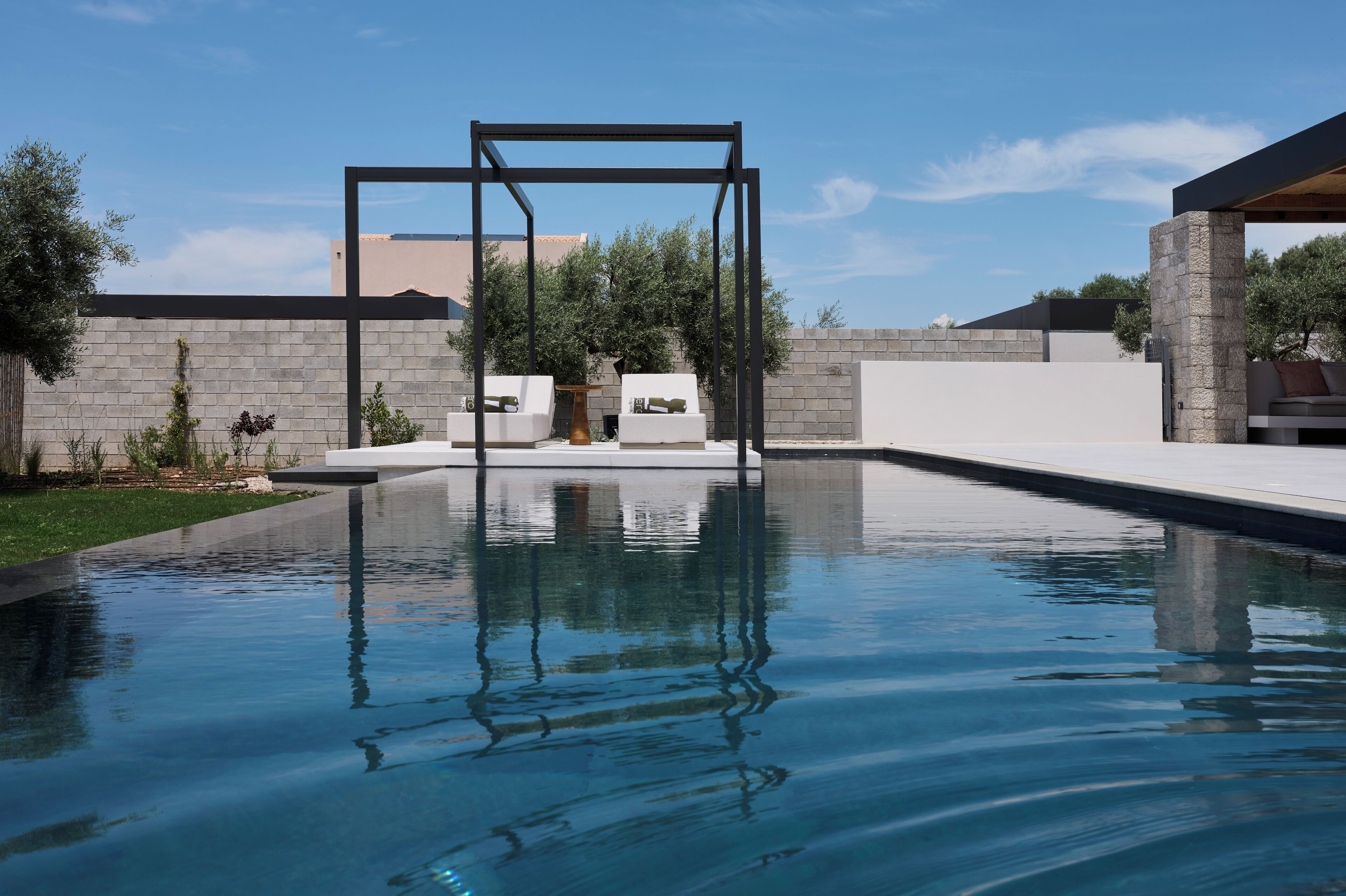 Villa Design, vue jardin | Terrasse/Patio