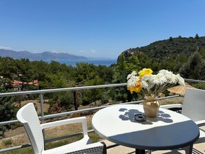 더블룸, 발코니, 바다 전망 | 테라스/파티오