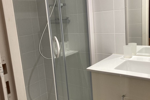 Shower, hair dryer