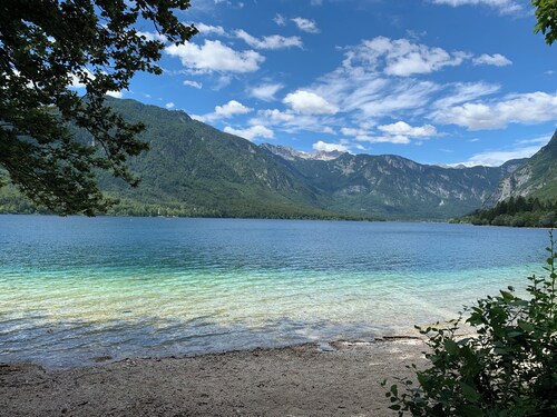 Chic 1-bedroom with WiFi and AC in charming Bohinj