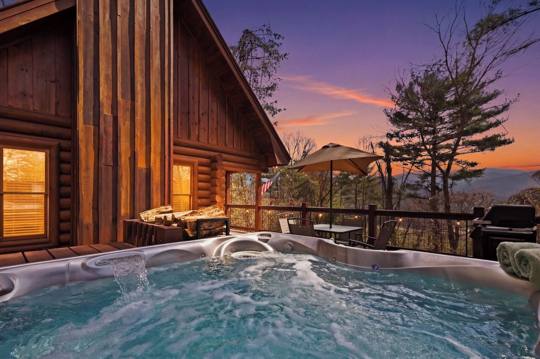 Bain à remous extérieur