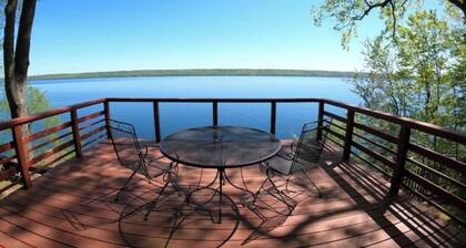 Quiant Lake Home w/ Stunning Views & Private Decks