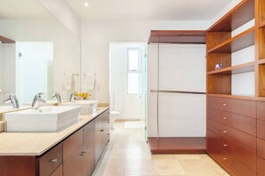 Towels, soap, toilet paper