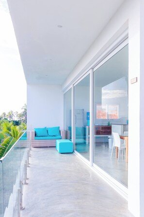 Property grounds - Modern beach villa apartment on terrace. (Guajiru Trairi)