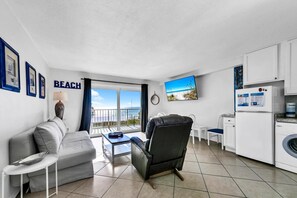 Condo, 1 King Bed with Sofa bed (The Summit 302) | Living area | TV - The Summit 302 (Panama City Beach)