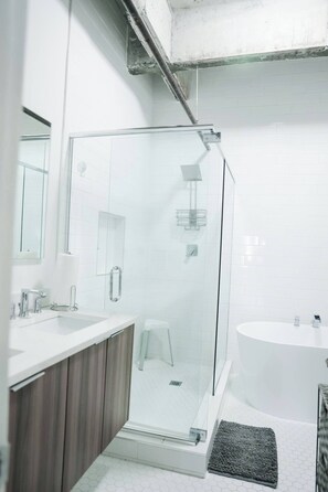 Towels, soap, toilet paper