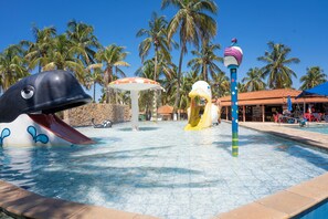 Indoor pool, 7 outdoor pools, open 10:00 AM to 8:00 PM, pool umbrellas